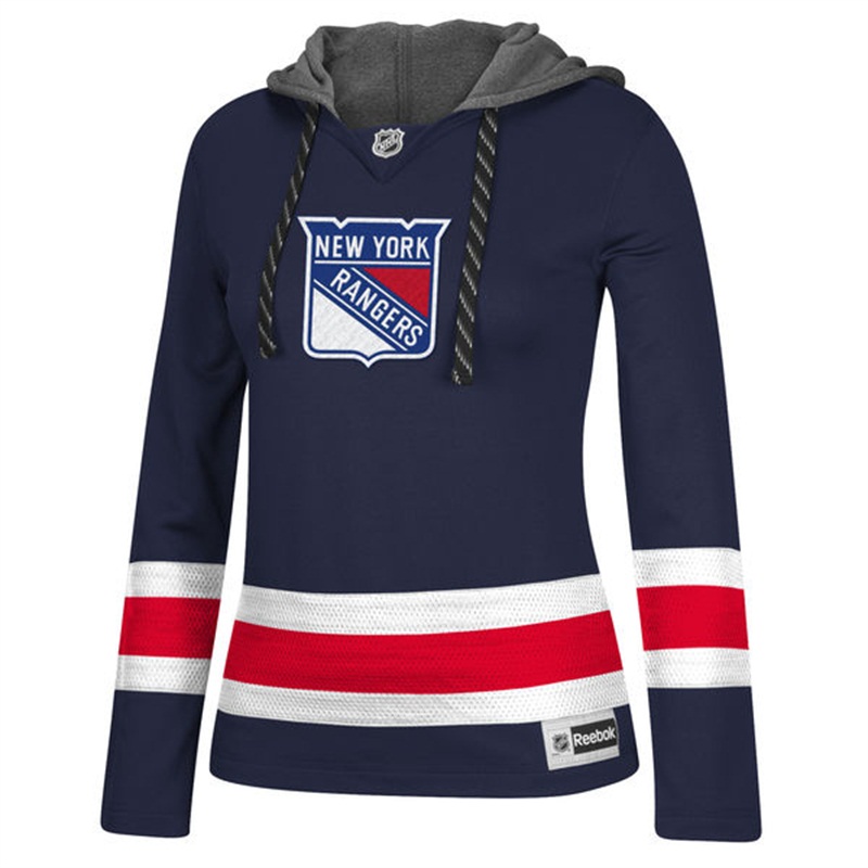 NHL New York Rangers Navy Jersey Pullover Hoodie