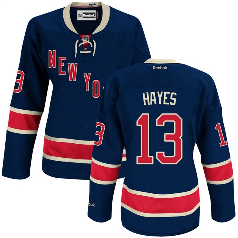 Rangers Kevin Hayes Women #13 Navy Blue Jersey