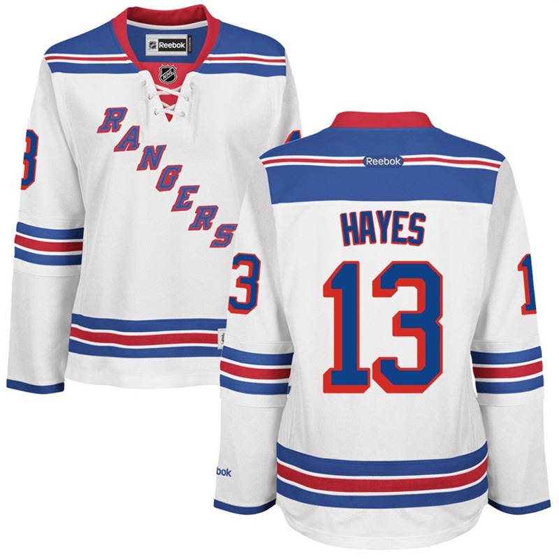 Rangers Kevin Hayes Women #13 White Jersey