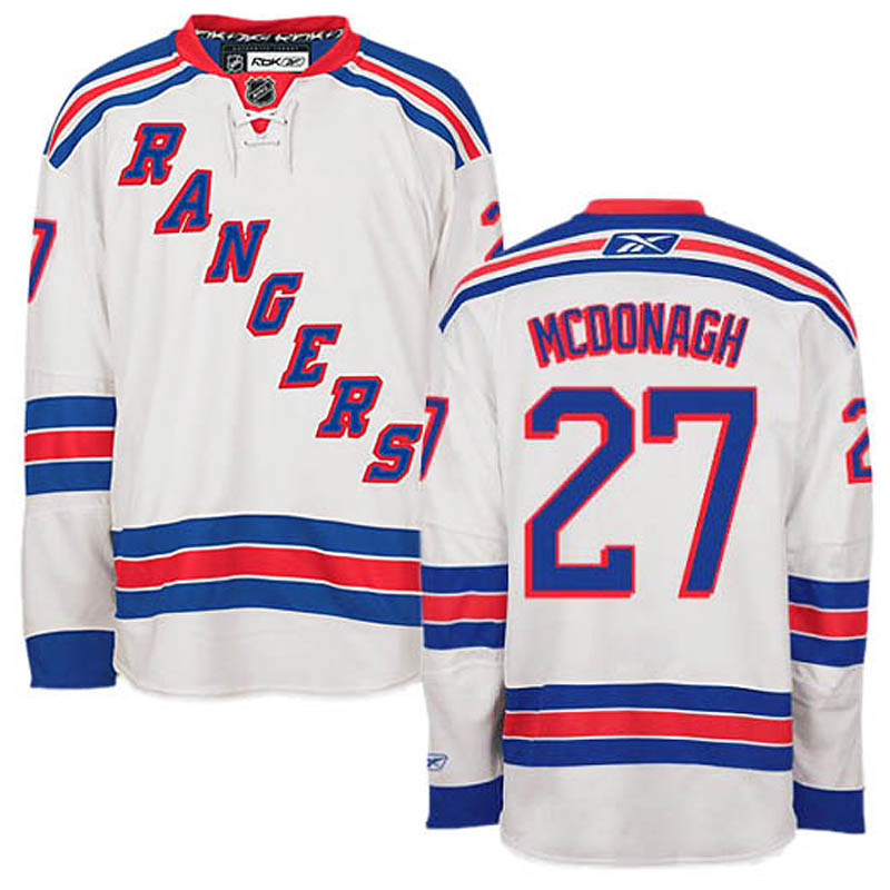 Womens Ryan McDonagh New York Rangers #27 Away Ice Hockey Jersey