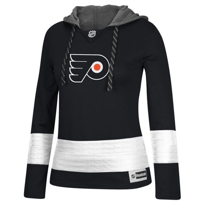 NHL Philadelphia Flyers Black Jersey Pullover Hoodie