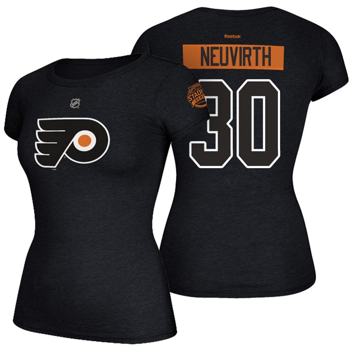 Women Flyers #30 Michal Neuvirth Black 2017 Stadium Series T-shirt