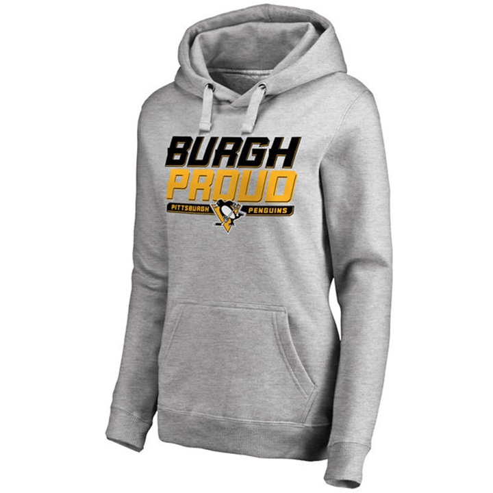 NHL Pittsburgh Penguins Ash Hometown Collection Pullover Hoodie