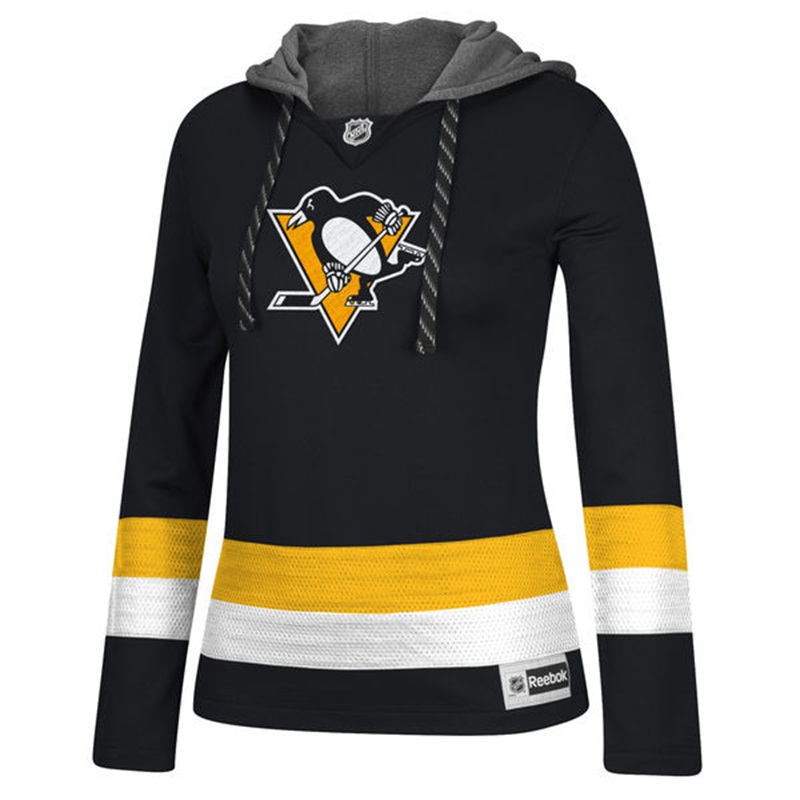 NHL Pittsburgh Penguins Black Jersey Pullover Hoodie