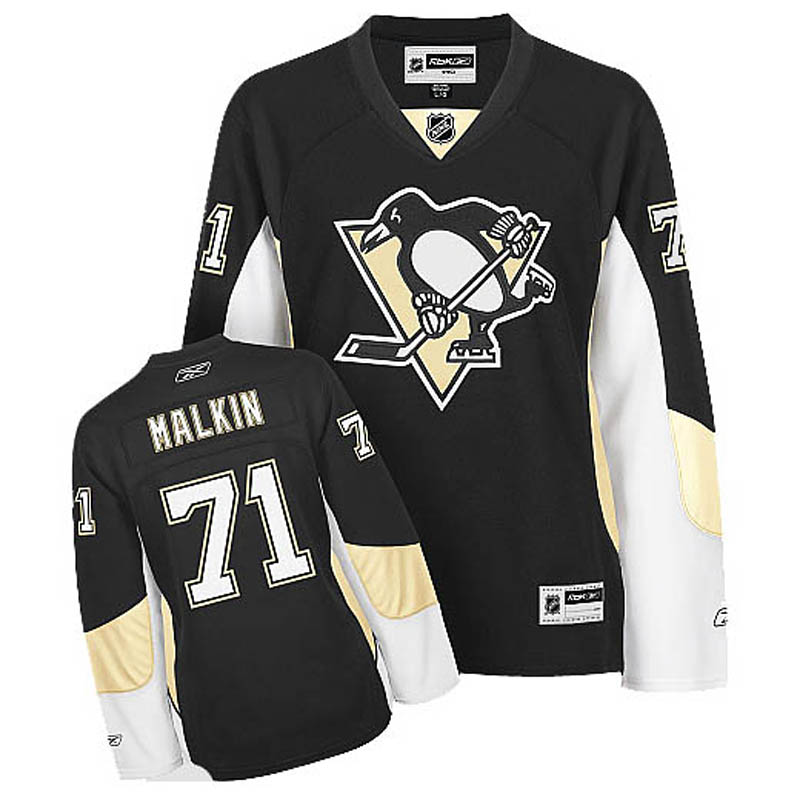 Womens Evgeni Malkin Pittsburgh Penguins #71 Home Ice Hockey Jersey