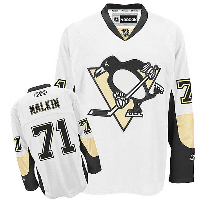 Womens Evgeni Malkin Pittsburgh Penguins #71 Away Ice Hockey Jersey