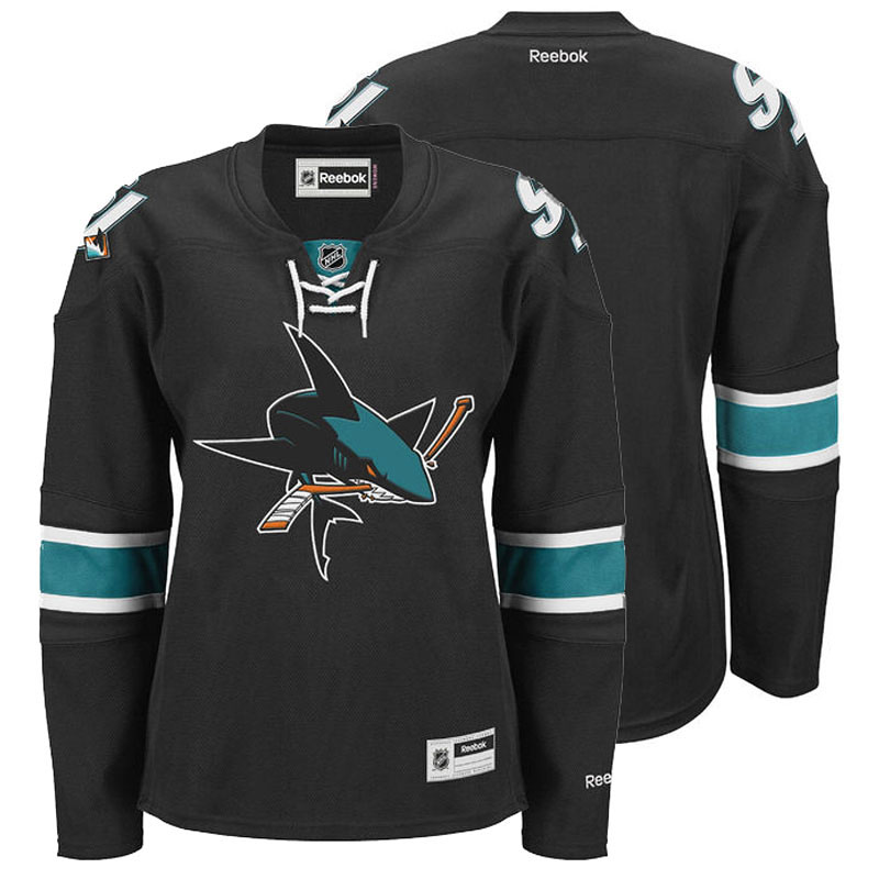 Womens Sharks Reebok Charcoal Jersey