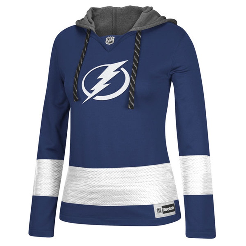 NHL Tampa Bay Lightning Royal Jersey Pullover Hoodie