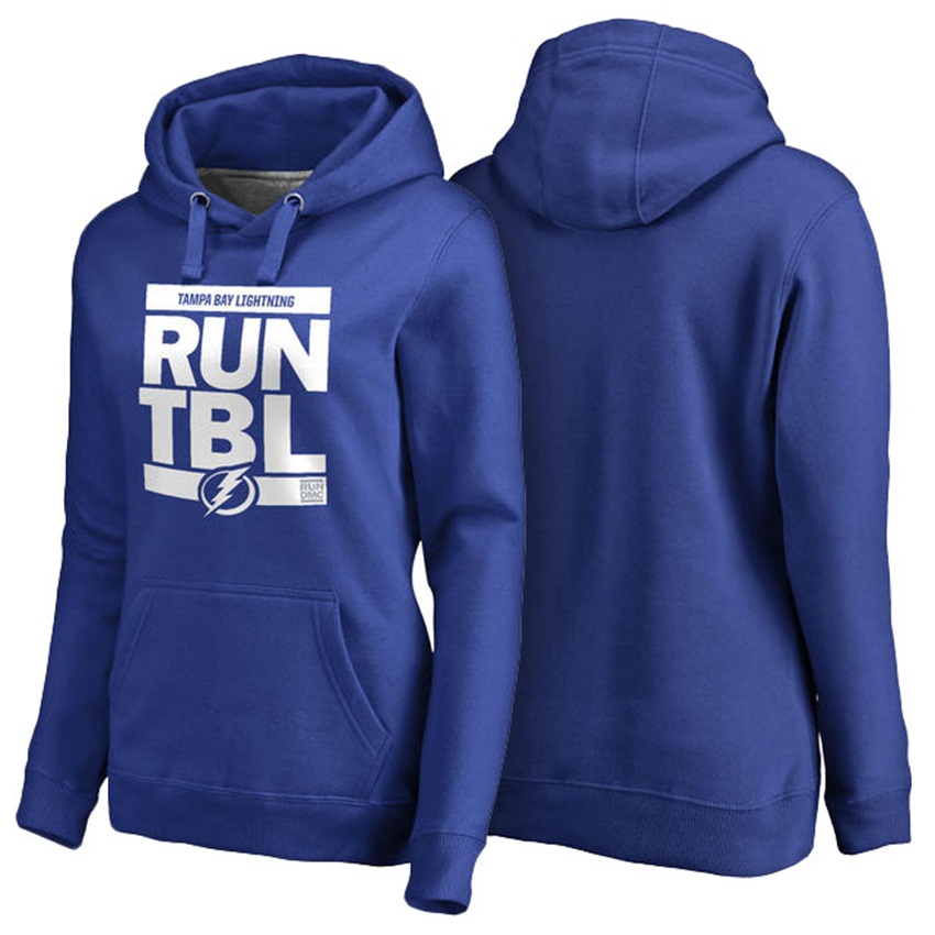 NHL Tampa Bay Lightning Royal Pullover RUN-CTY Hoodie