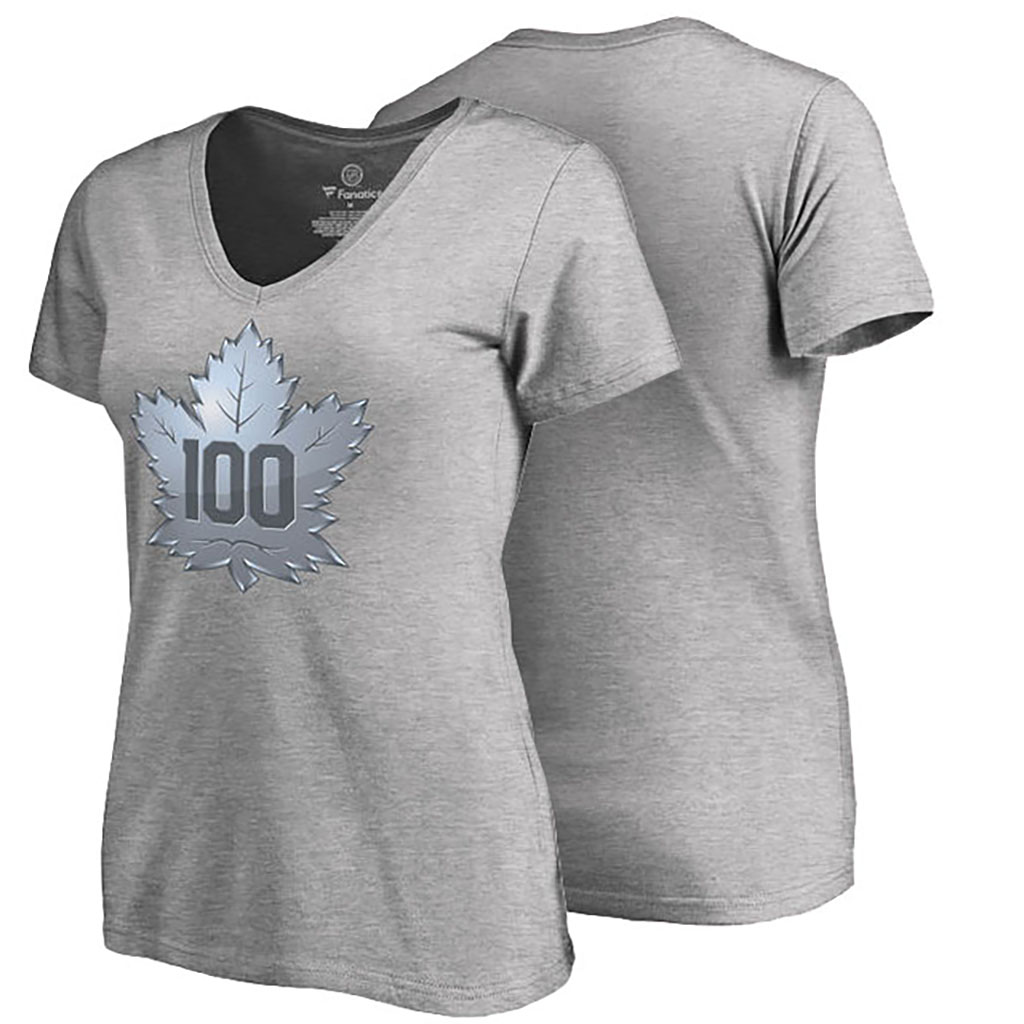 2017 Centennial Classic Toronto Maple Leafs Gray 100 Year T-shirt