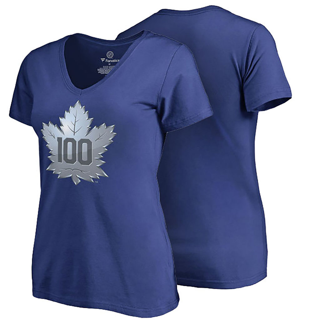 2017 Centennial Classic Toronto Maple Leafs Royal 100 Year T-shirt