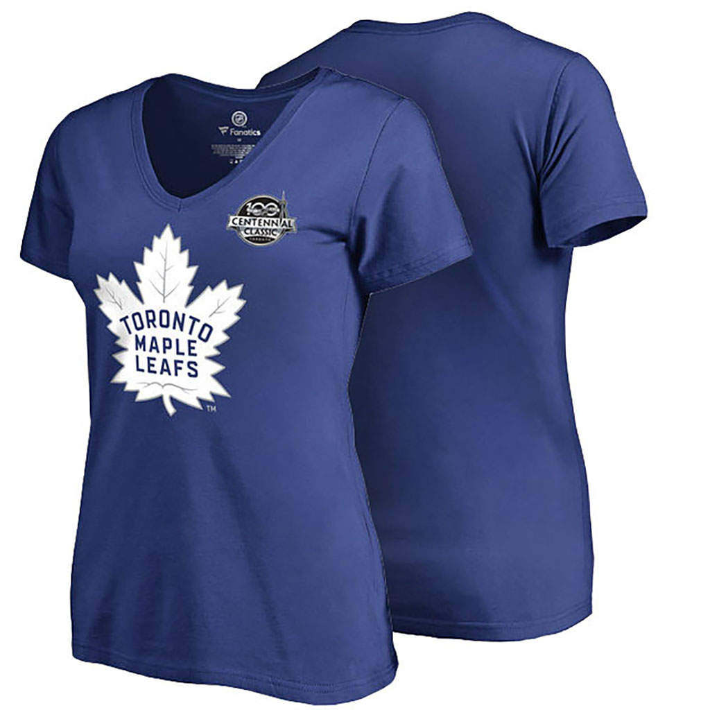 2017 Centennial Classic Toronto Maple Leafs Royal Team Logo T-shirt