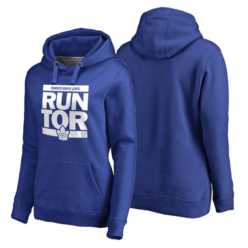 NHL Toronto Maple Leafs Royal Pullover RUN-CTY Hoodie