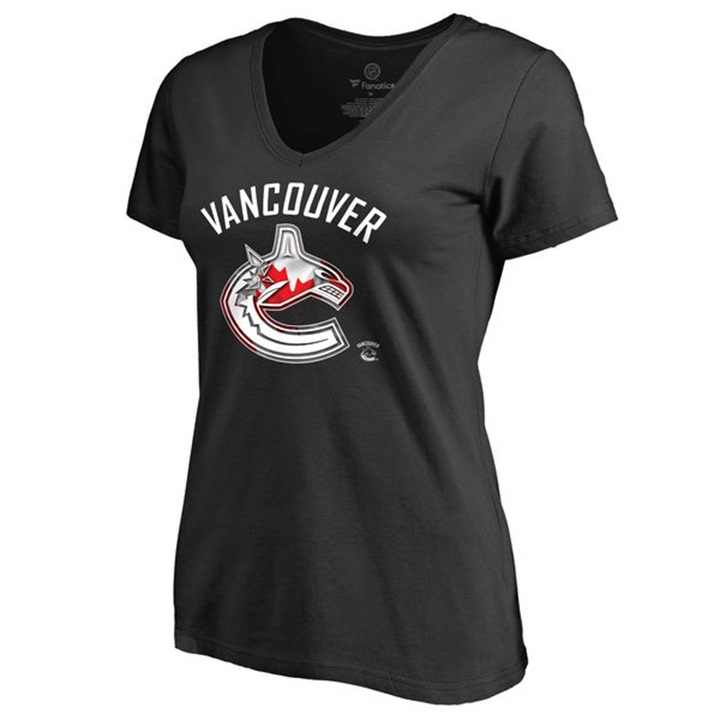 Vancouver Canucks Black T-shirt