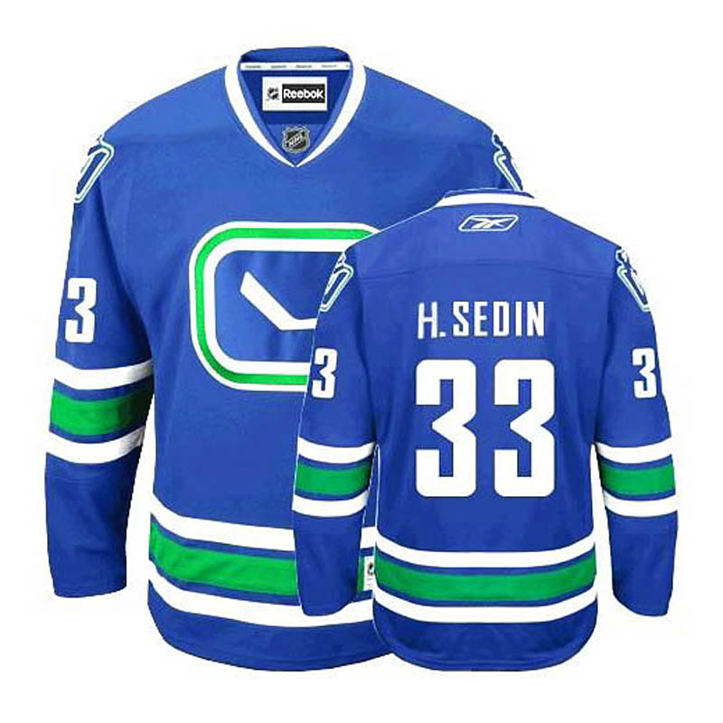 Womens Henrik Sedin Vancouver Canucks #33 Third Ice Hockey Jersey