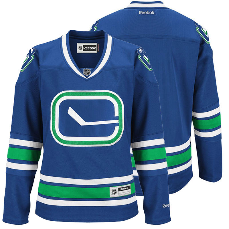 Womens Canucks Reebok Royal Jersey