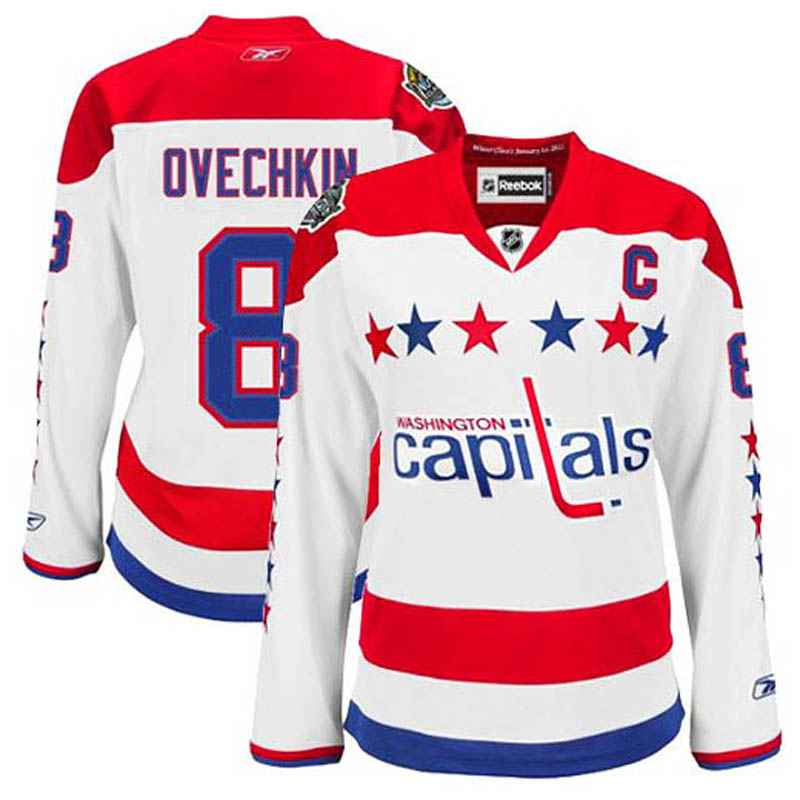 Womens Alex Ovechkin Washington Capitals #8 Third Ice Hockey Jersey