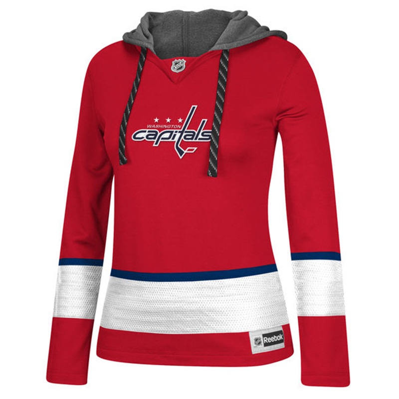 NHL Washington Capitals Red Jersey Pullover Hoodie