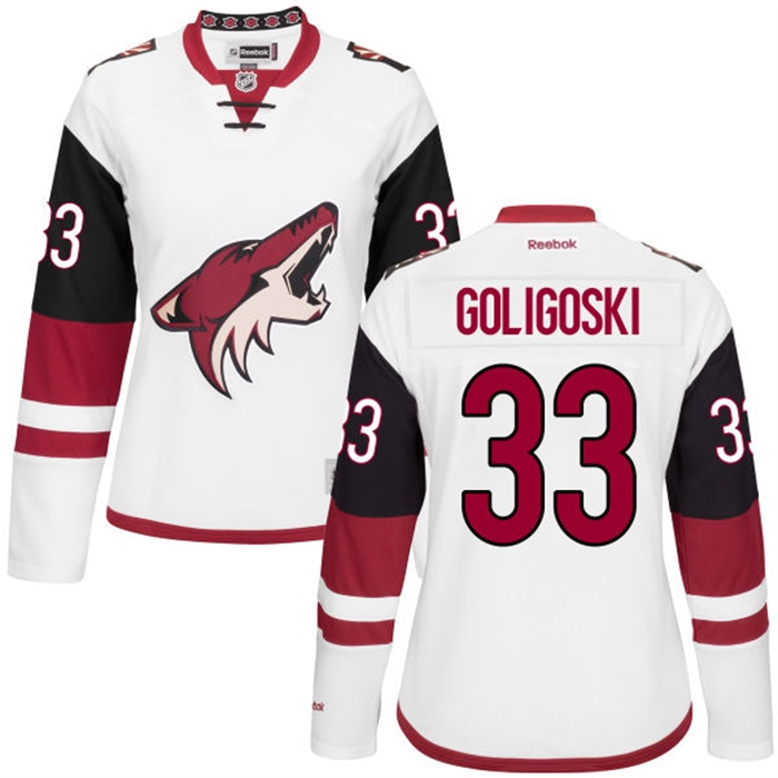 Women's Alex Goligoski Coyotes White Away Premier Jersey