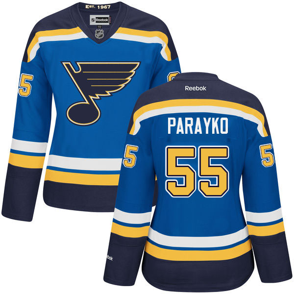 Womens Colton Parayko St. Louis Blues #55 Royal Blue Home Jersey