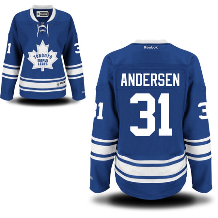 Women's Frederik Andersen Maple Leafs Royal Blue Jersey