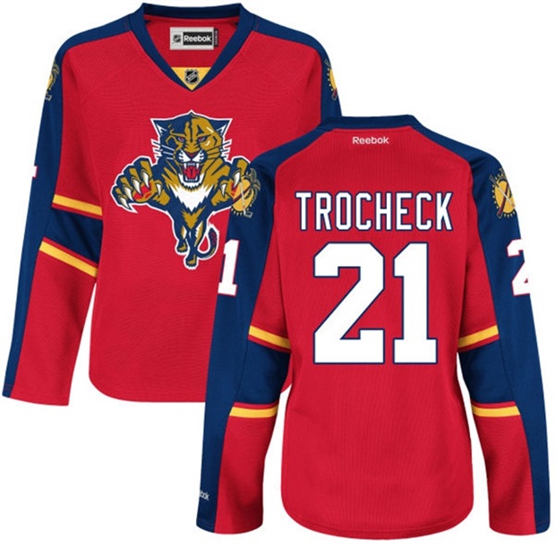 Women's Vincent Trocheck #21 Florida Panthers Red Home Premier Jersey