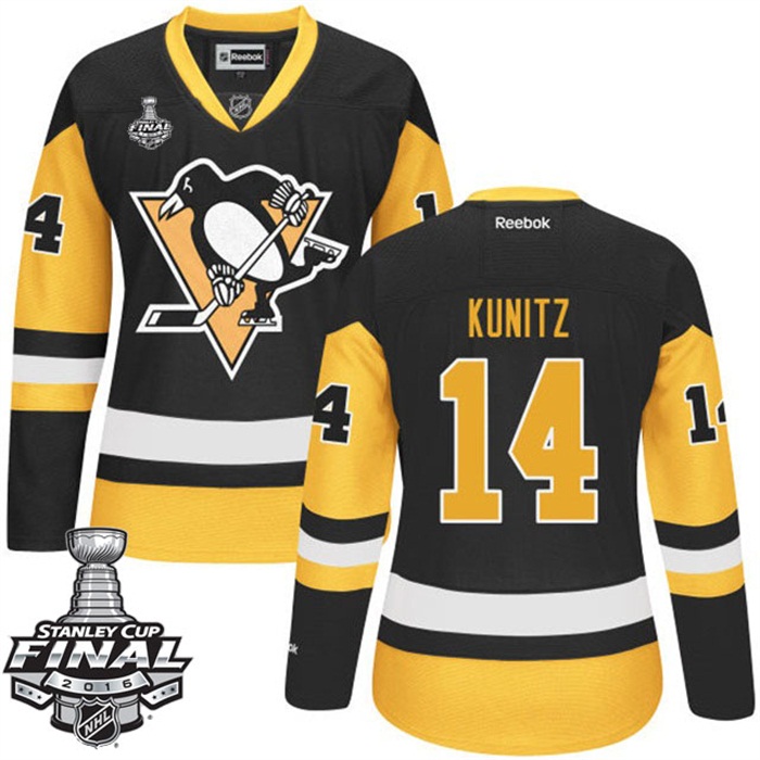 Women's Chris Kunitz Pittsburgh Penguins #14 2016 Stanley Cup Teal Home Jersey