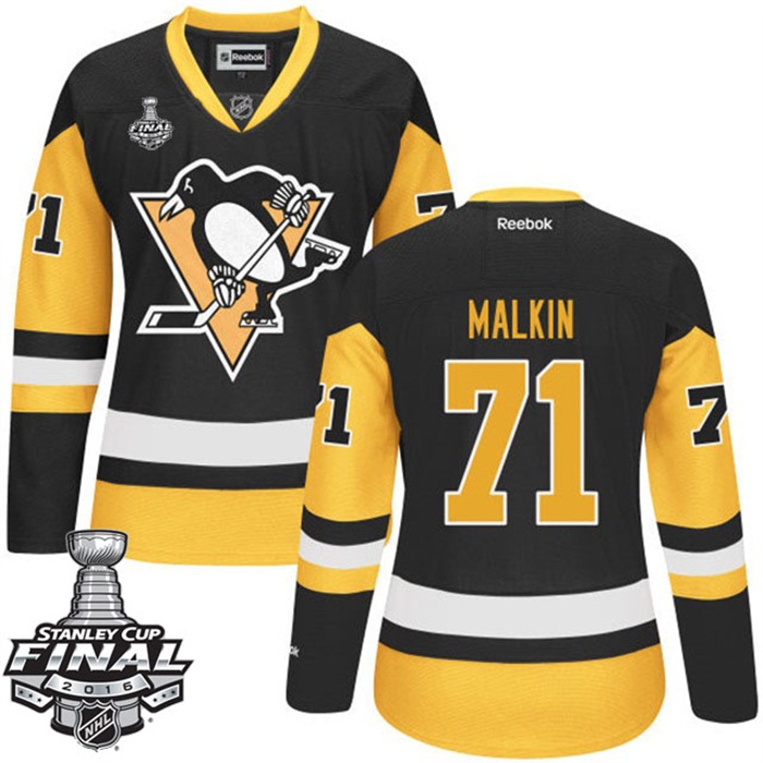 Women's Evgeni Malkin Pittsburgh Penguins #71 2016 Stanley Cup Teal Home Jersey