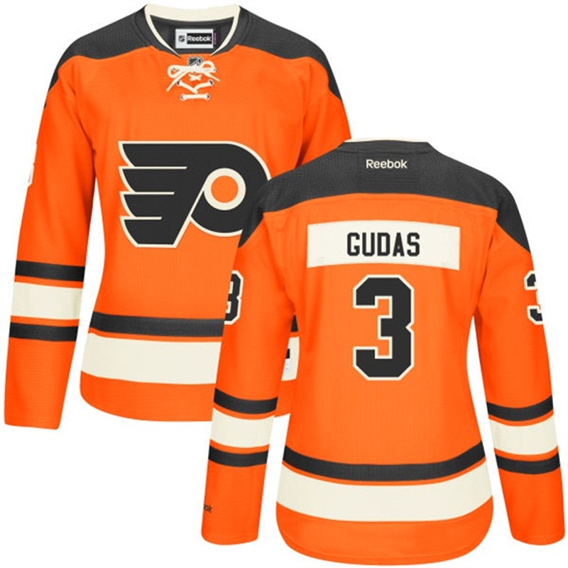 Women's Radko Gudas #3 Philadelphia Flyers Orange Premier Alternate Jersey