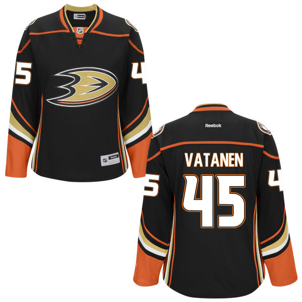 Women's Sami Vatanen #45 Anaheim Ducks Black Premier Home Jersey