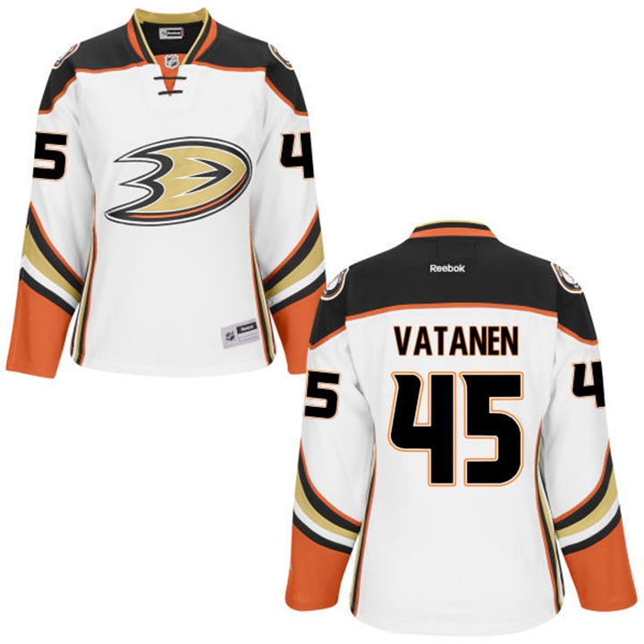 Women's Sami Vatanen #45 Anaheim Ducks White Premier Away Jersey