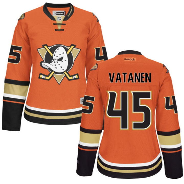 Women's Sami Vatanen Anaheim Ducks Orange Premier Alternate Jersey