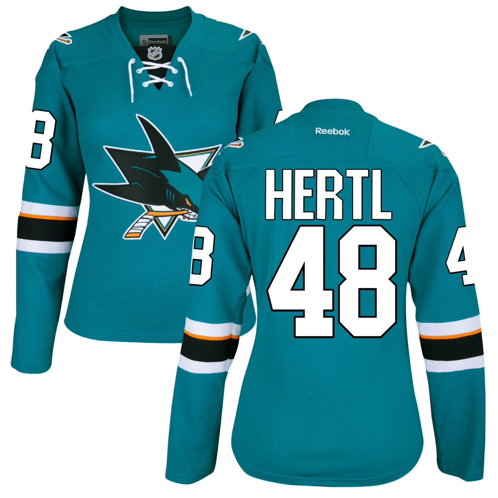 Women's Tomas Hertl San Jose Sharks Teal Premier Home Jersey