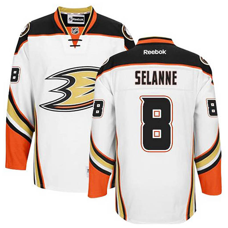 Youth Teemu Selanne Anaheim Ducks #8 Away Ice Hockey Jersey