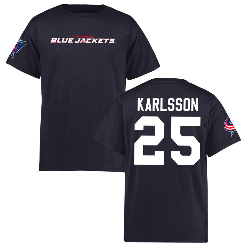 Youth Columbus Blue Jackets William Karlsson Blue Short Sleeve T-Shirt