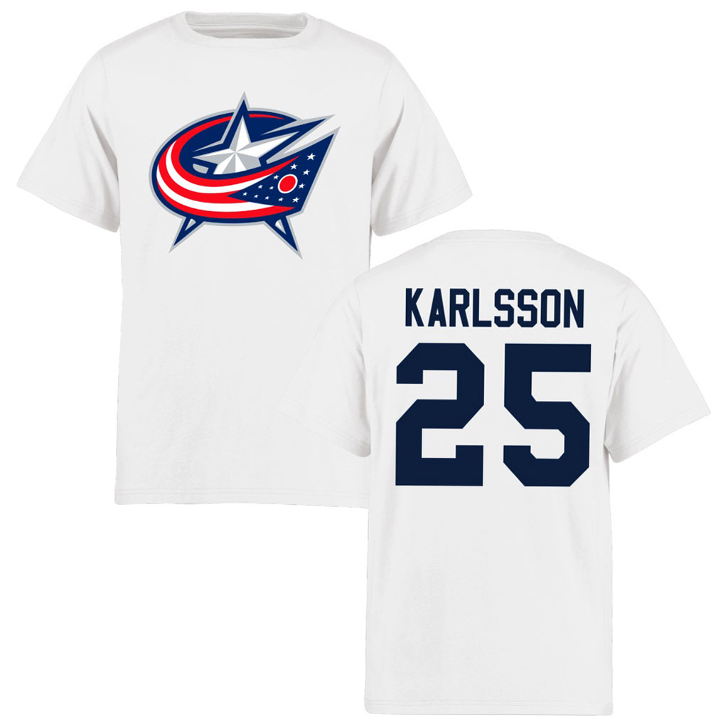 Youth Columbus Blue Jackets William Karlsson White Short Sleeve T-Shirt