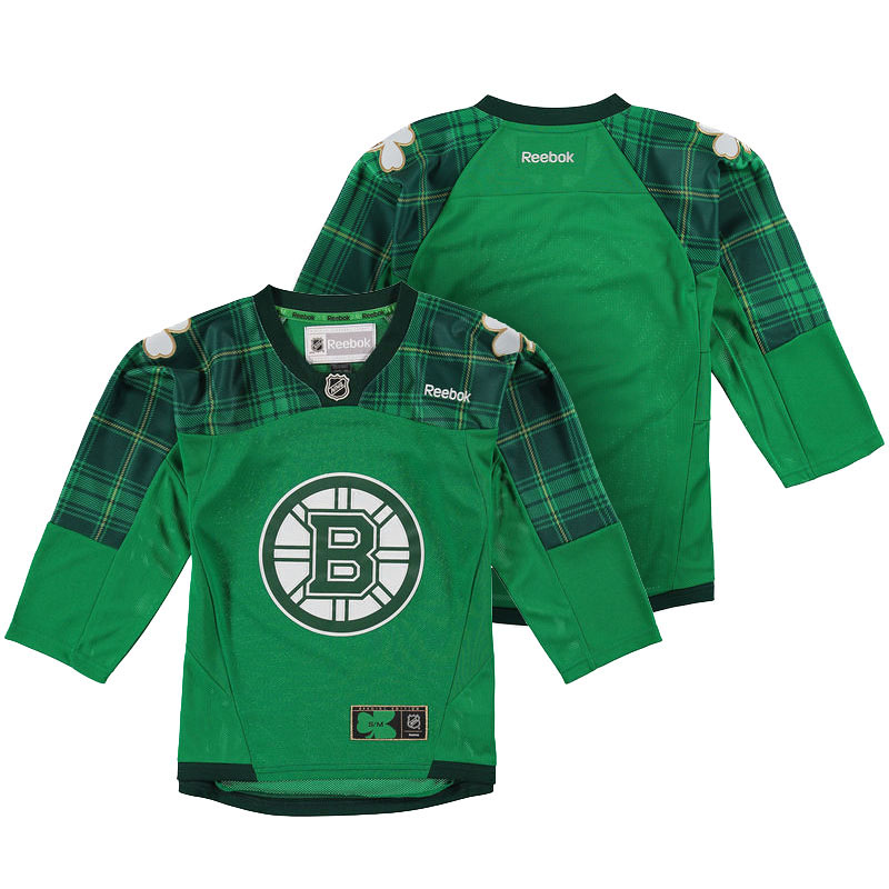 Youth Boston Bruins Green Ice Hockey Jersey