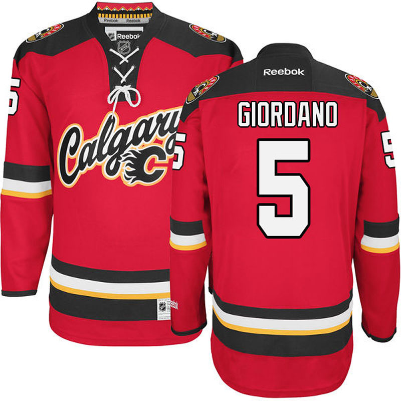 Youth Mark Giordano Calgary Flames #5 Ice Hockey Jersey