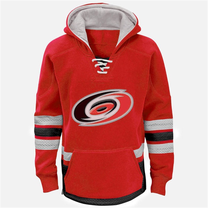 Youth NHL Hurricanes Red Throwback Pullover Hoodie