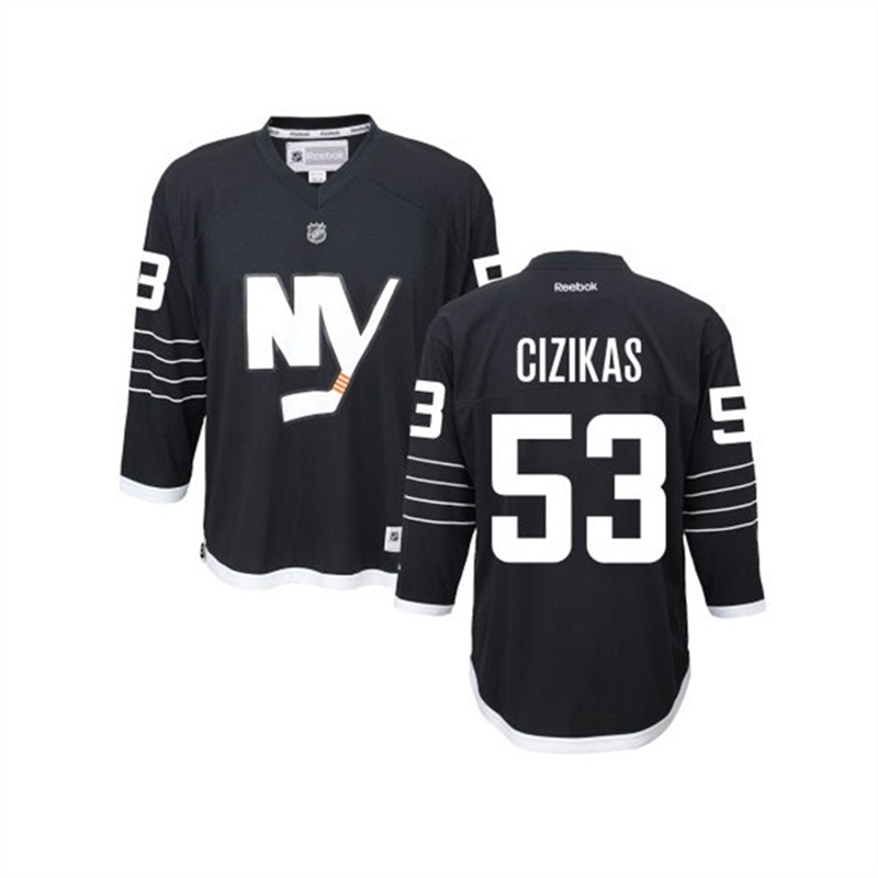 Youth Casey Cizikas New York Islanders Black Premier Alternate Jersey