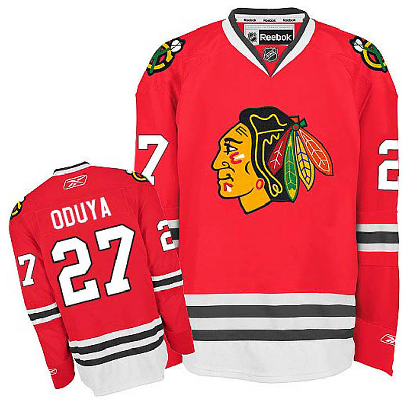 Youth Johnny Oduya Chicago Blackhawks #27 Home Ice Hockey Jersey