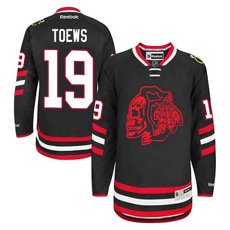 Youth Jonathan Toews Chicago Blackhawks #19 2014 Stadium Series Red Skull Ice Hockey Jersey