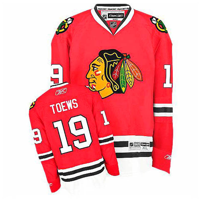 Youth Jonathan Toews Chicago Blackhawks #19 Home Ice Hockey Jersey