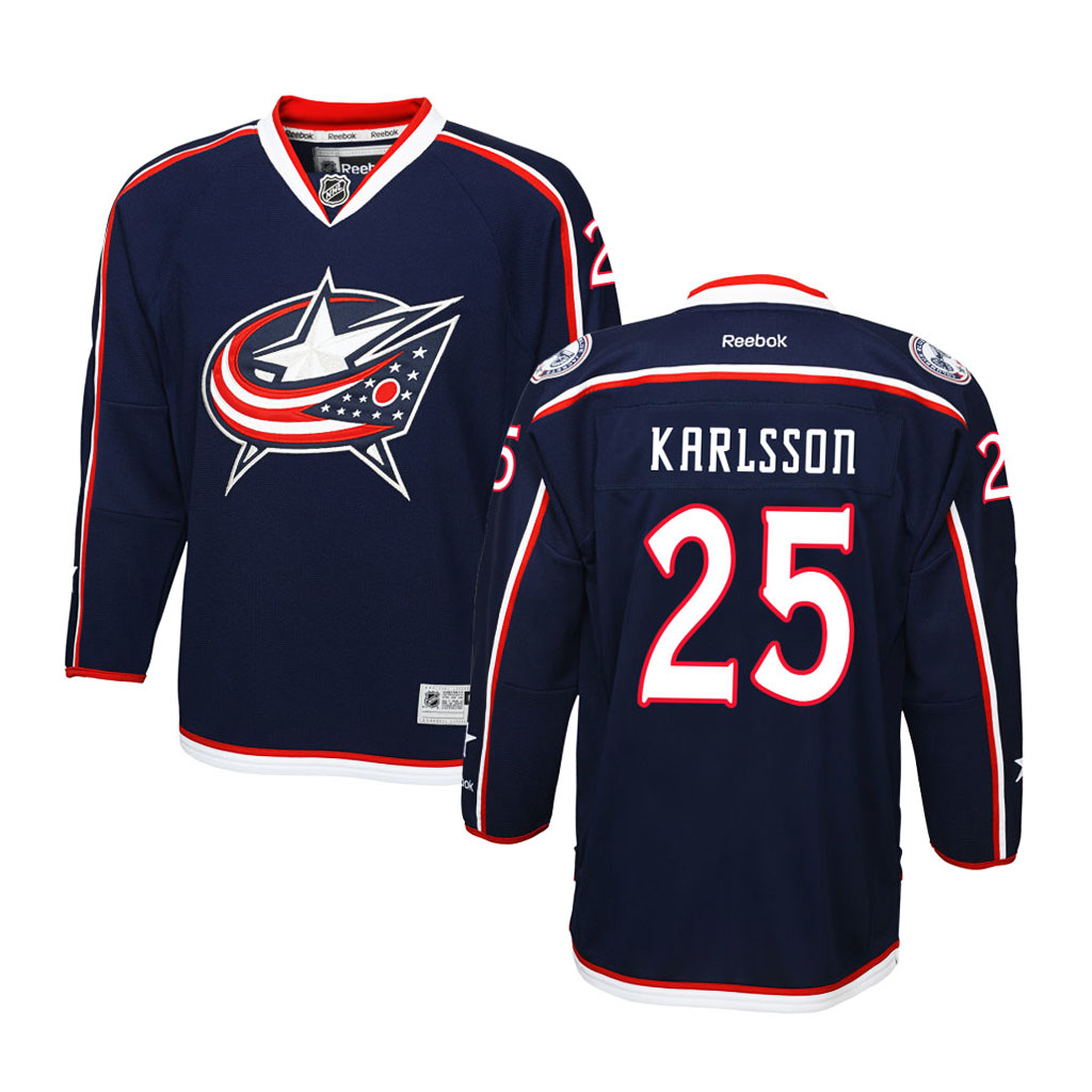 Youth Blue Jackets William Karlsson Navy Premier Home Jersey