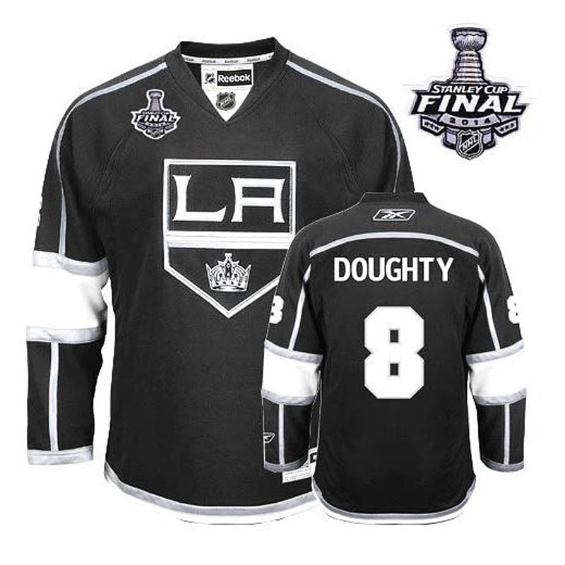 Youth Drew Doughty Los Angeles Kings #8 Home 2014 Stanley Cup Ice Hockey Jersey