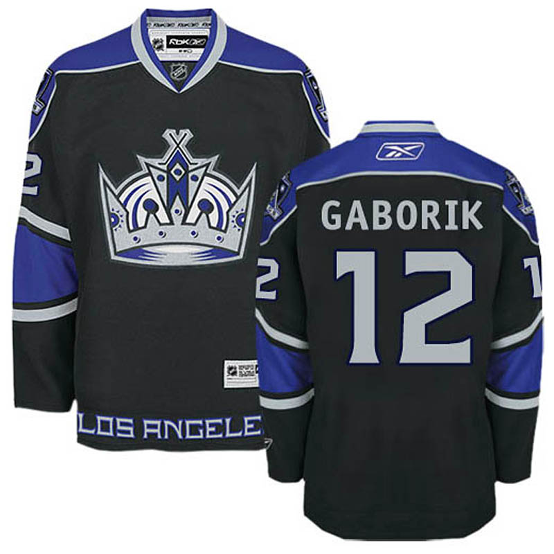 Youth Marian Gaborik Los Angeles Kings #12 Third Ice Hockey Jersey