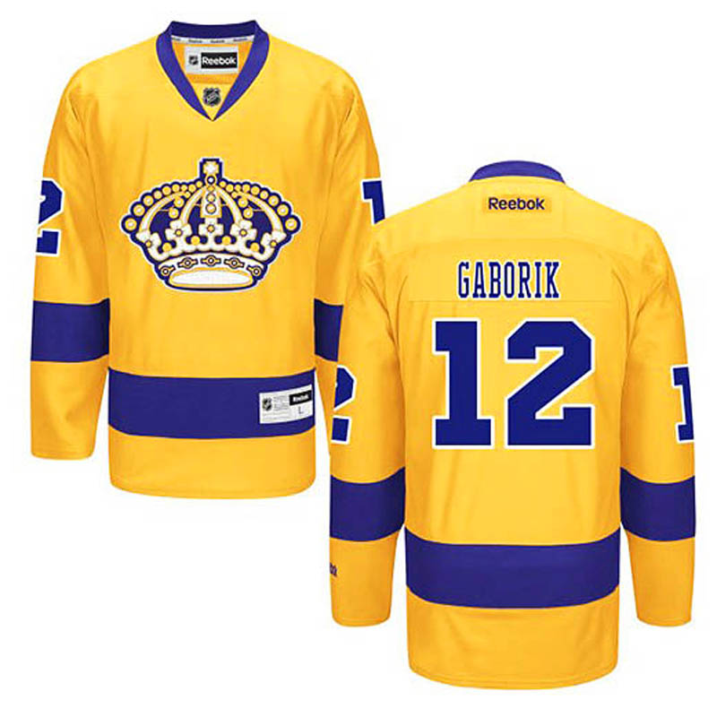 Youth Marian Gaborik Los Angeles Kings #12 Third Ice Hockey Jersey