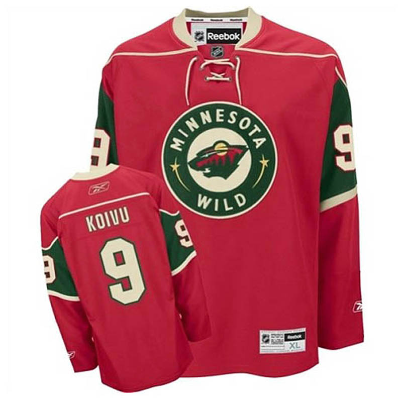 Youth Mikko Koivu Minnesota Wild #9 Home Ice Hockey Jersey