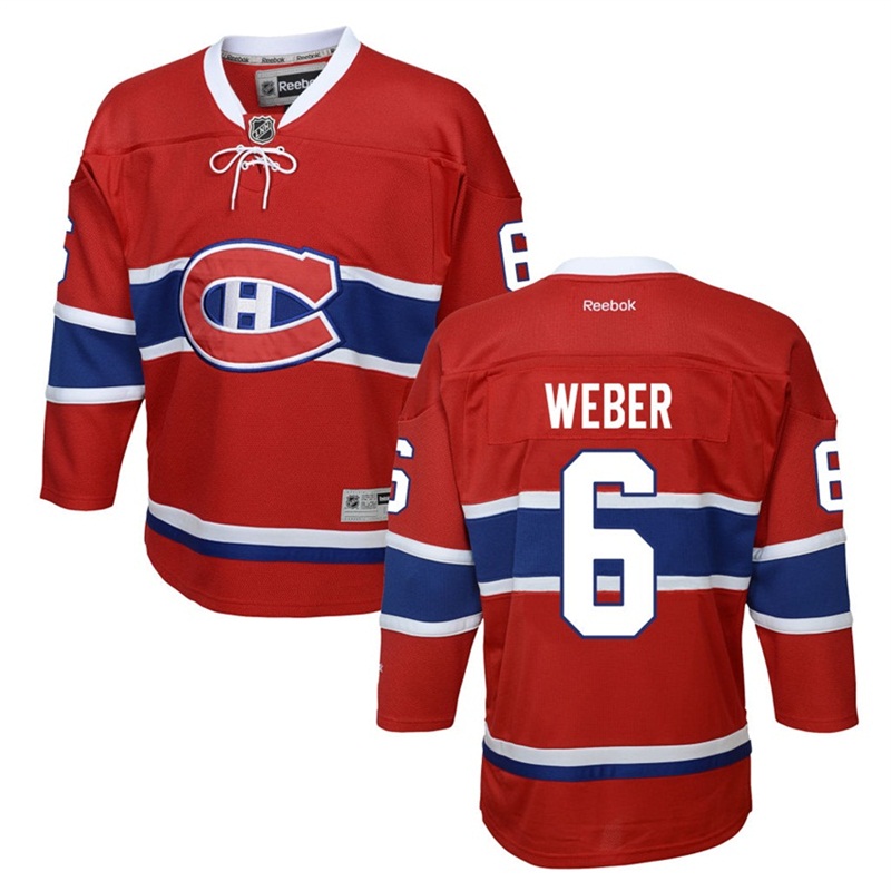 Canadiens Shea Weber Youth #6 Red Jersey