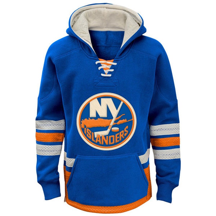 Youth NHL Islanders Royal Throwback Pullover Hoodie